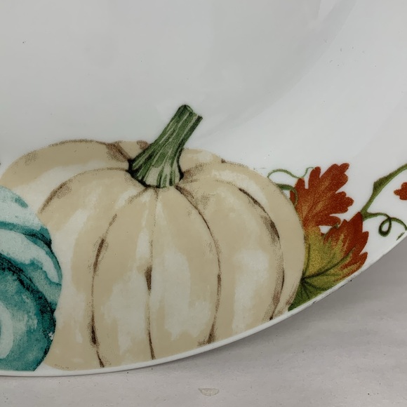 Royal Norfolk Stoneware Pumpkin Dinner Plates, 10.5 in. Thanksgiving themed - Picture 16 of 16